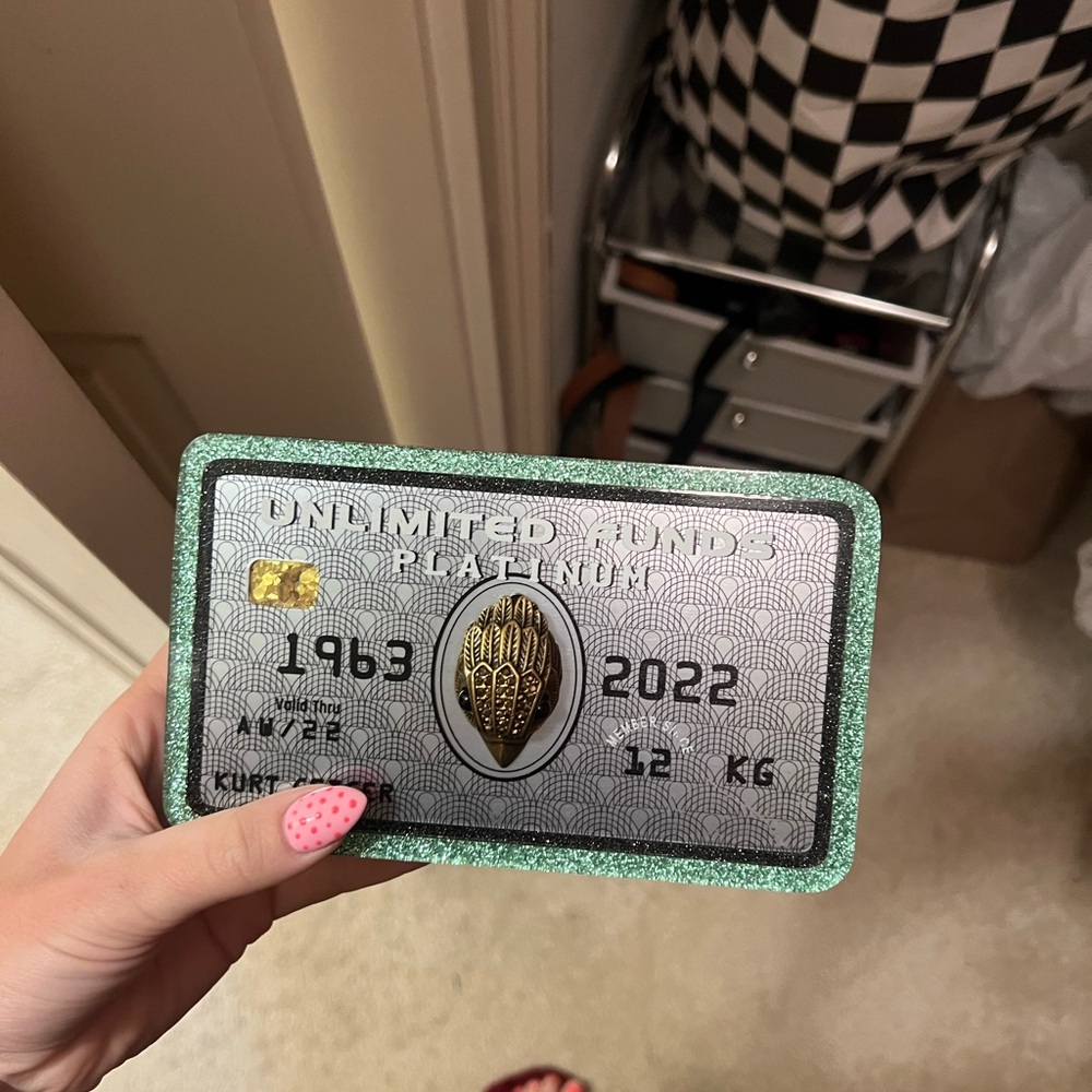 Kurt Geiger Green and Silver Reptile Habitat Accessory